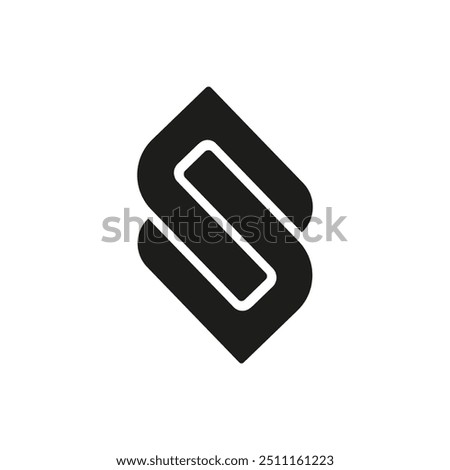 Initial S SUN letter. Abstract geometric company logo design. Ideal for branding, identity, and corporate marketing materials. Clean and professional look for modern businesses