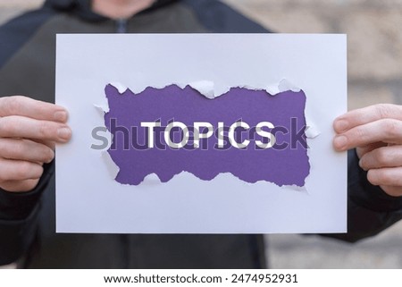 Similar – Image, Stock Photo Topic