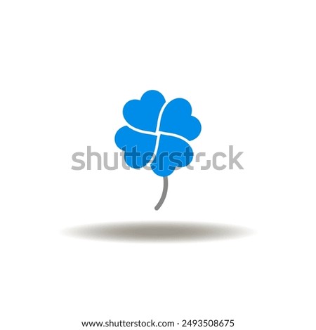 Vector illustration of leaf clover. Symbol of lucky. Icon of good luck.