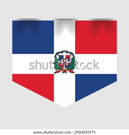 Dominican Republic flag with grunge texture