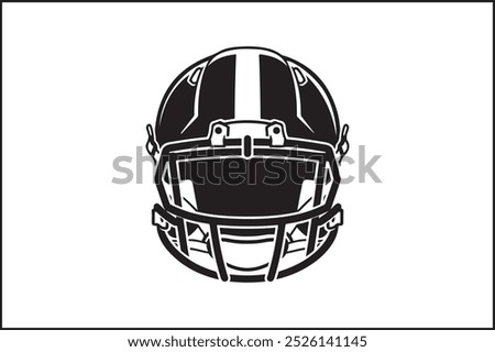 Simple Football Icon with Thick Outline: A minimalist football icon featuring a bold, thick outline, emphasizing the distinct stitching pattern. The football shape is easily recognizable, making 