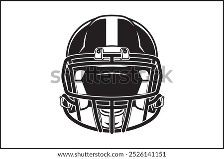 Simple Football Icon with Thick Outline: A minimalist football icon featuring a bold, thick outline, emphasizing the distinct stitching pattern. The football shape is easily recognizable, making 