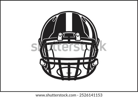 Simple Football Icon with Thick Outline: A minimalist football icon featuring a bold, thick outline, emphasizing the distinct stitching pattern. The football shape is easily recognizable, making 