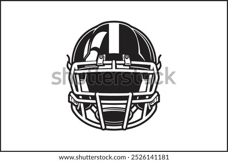 Simple Football Icon with Thick Outline: A minimalist football icon featuring a bold, thick outline, emphasizing the distinct stitching pattern. The football shape is easily recognizable, making 