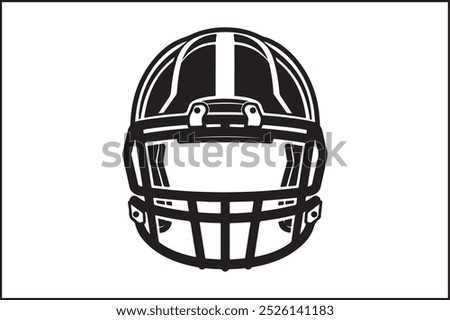 Simple Football Icon with Thick Outline: A minimalist football icon featuring a bold, thick outline, emphasizing the distinct stitching pattern. The football shape is easily recognizable, making 