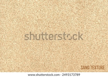 Sand texture background. Sandy beach pattern near sea. Desert ground. Fine granular realistic seamless vector illustration. Endless beige beach dune.