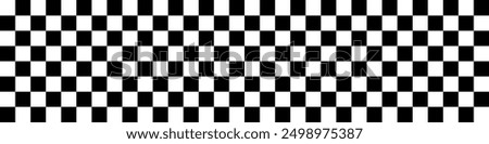 Black and white chess pattern. Checkerboard seamless vector illustration. Abstract checkered checkerboard for game. Grid geometric rectangle shape. Race flag. Retro mosaic floor.