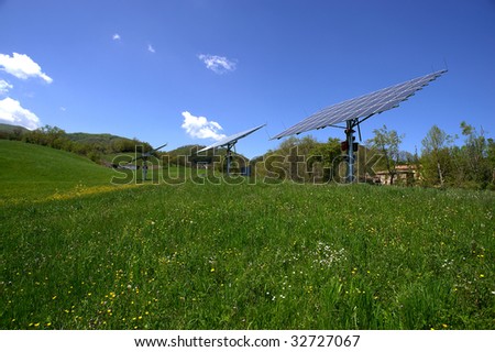 Morfasso (Pc), Emilia Romagna,Italy,plant photovoltaic,solar energy,solar panels