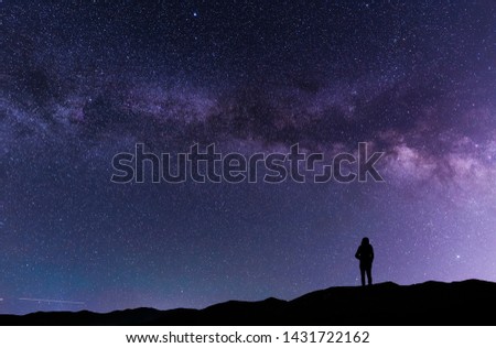 Similar – Image, Stock Photo #As# looking up Starry sky