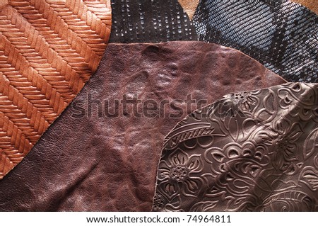 Leather samples