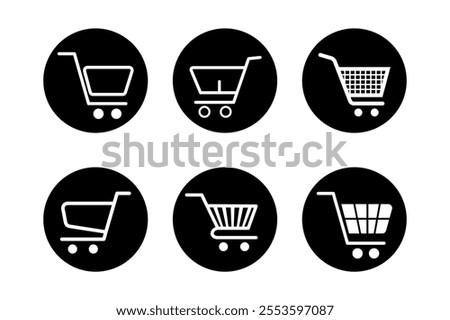 Shopping list and cart combination graphics for enhancing customer journeys, Interesting symbols for essential shopping experiences, cart, shopping, icon, commerce, retail, purchase, basket, checkout