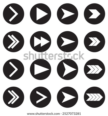 Left side slide arrow icon vector set.  Left side swipe arrow icon vector set . left arrow, arrow vector. 