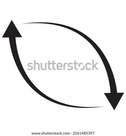 arrows data transfer icon, exchange arrow icons - Swap icon with two arrows. Transfer icon . Curve arrow icon vector illustration.