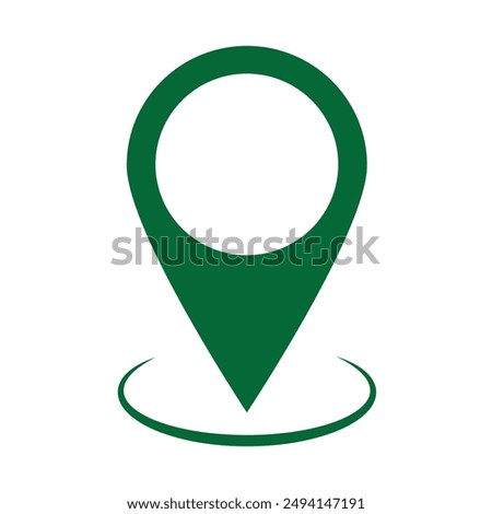 vector icon of simple forms of point of location, GPS pointer , map pointer . eps 10