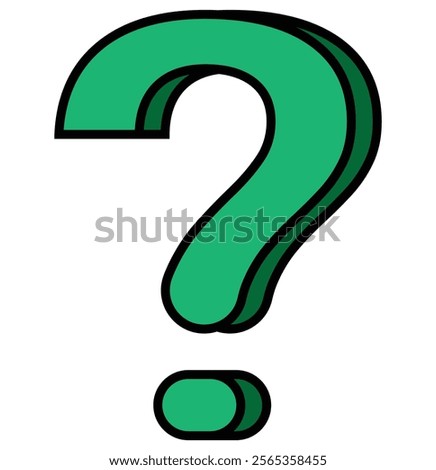  Question mark icon vector illustration. 3D glass question mark symbol, Realistic vector. question mark, speech bubble, checkbox. FAQ sign. Question answer sign. Problem and solution concept. eps 10