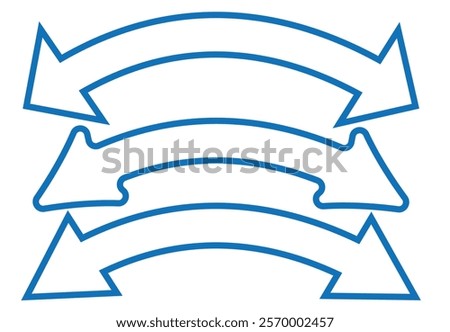 Thick Blue arrow double pointing. Long, straight-line arrow icon. Graphic illustration for direction symbols, up and down sign. Double arrow icon. Vector illustration of blue dual arrow . Stock image.