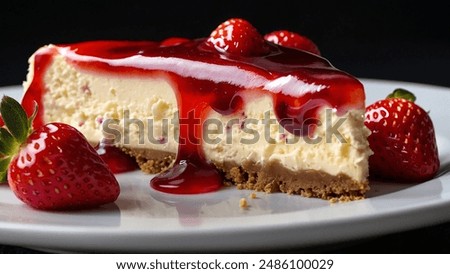 Foto Bild Käsekuchen mit Beeren