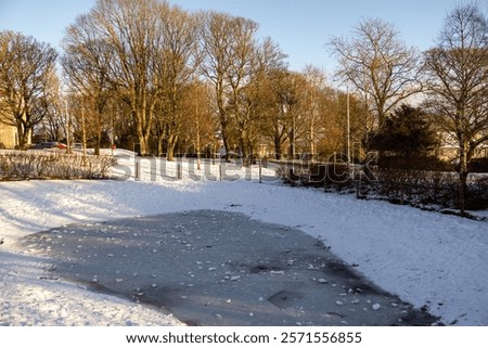 Similar – Image, Stock Photo Small ice floes on the Hohenzollern Canal