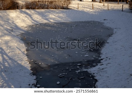 Similar – Image, Stock Photo Small ice floes on the Hohenzollern Canal