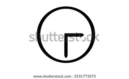 clock vector shows time o'clock