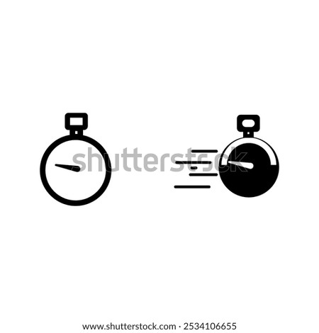 quick time icon set,icon, stop, fast, watch, stopwatch, time, clock, quick, rapid, line, action, logo, order, speed, car, service, circle, outline, flat, vector, green, race, minute, short, first, abs