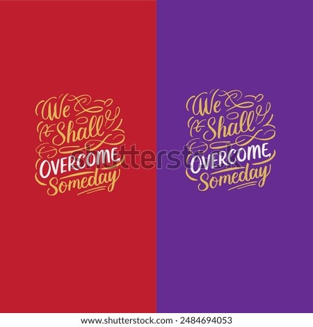 we shall overcome art vector illustrator