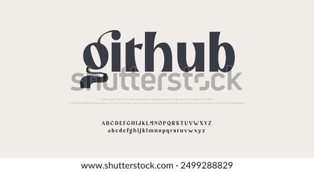 Github Modern minimal abstract alphabet fonts.