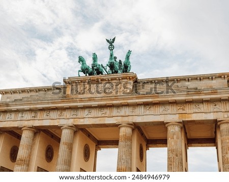 Image, Stock Photo Brandenburger Tor in der Reflektion einer Pfütze IV