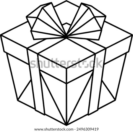 High Quality Polygonal Gift Vector