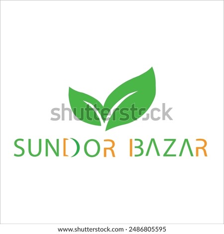 Sundor Bazar Text Logo Images, Stock Photos  Pictures 