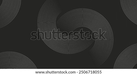 Abstract black and gold background with two circles. Suitable for banner, cover, poster, website, presentation, brochure, flyer, header