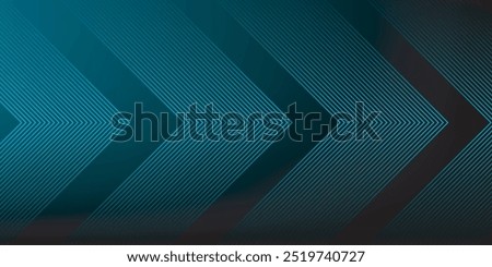 Dark blue abstract background with glowing arrow lines. Modern shiny blue geometric lines design. Technology futuristic concept