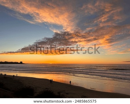Similar – Image, Stock Photo Sunset over La Jolla, San Diego, California. 2022