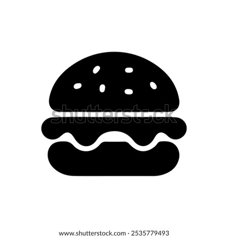 Burger icon set, cheese burger Symbol. Vector Illustration.