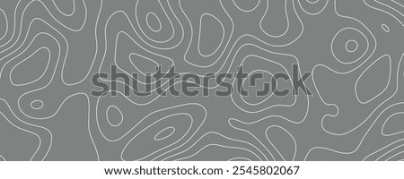 Contour Line Patterns Showing the Complexity of Topographic Landscapes
