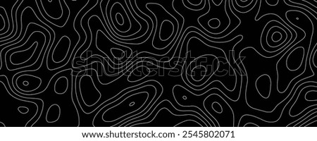 Contour Line Patterns Showing the Complexity of Topographic Landscapes
