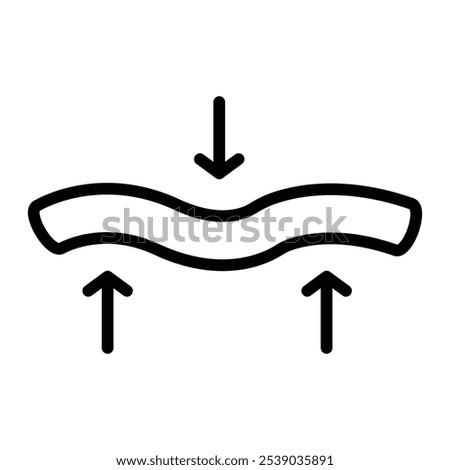 Elasticity Vector Line Icon Design