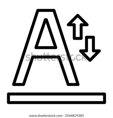 Vertical Vector Line Icon Design