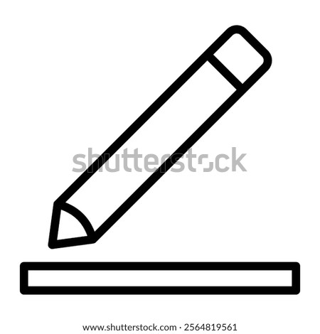 Edit Text Vector Line Icon Design