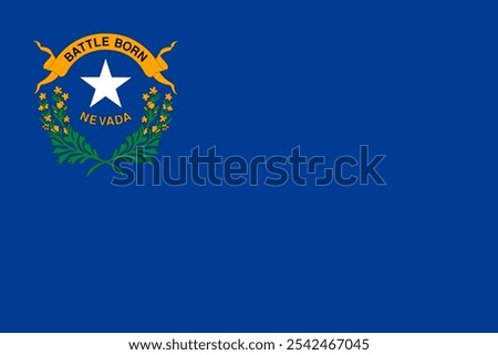 The official flag of Nevada features a silver star on a blue field, symbolizing heritage and unity. Nevada is known for its rich history, diverse culture, and stunning desert landscapes