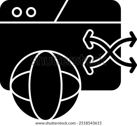 Error Glyph Vector Icon Design