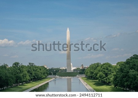 Image, Stock Photo Obelisk Washington monument