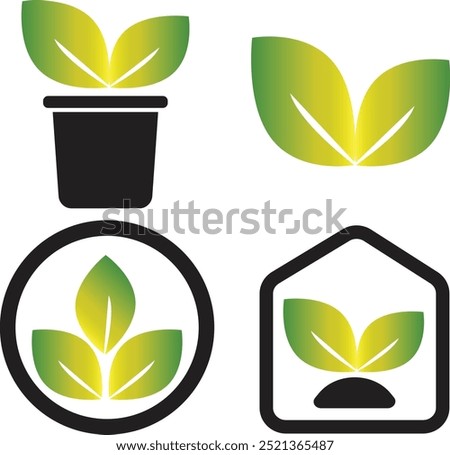 plant set icon. trendy design. Vector illustration.