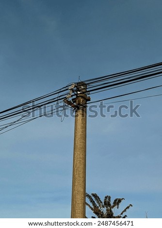 Similar – Image, Stock Photo Power pole without connection