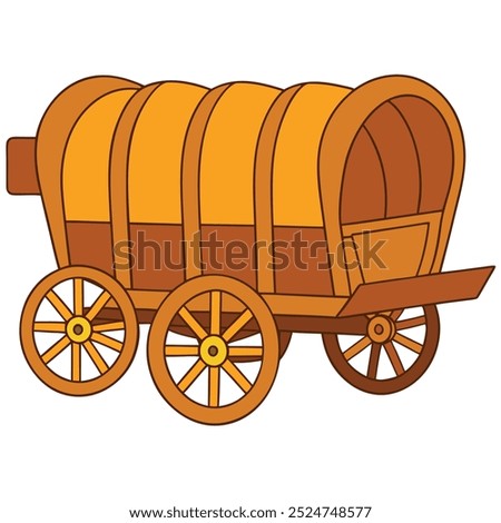 An old Wells Fargo wagon from the Wild West, weathered but iconic, rolls through dusty trails. Its wooden frame and sturdy wheels tell tales of frontier adventures and history.