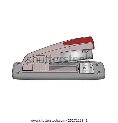 gray Stapler with silver parts