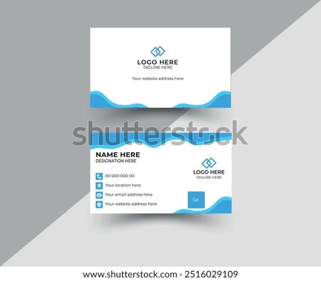 simple business card design layout template