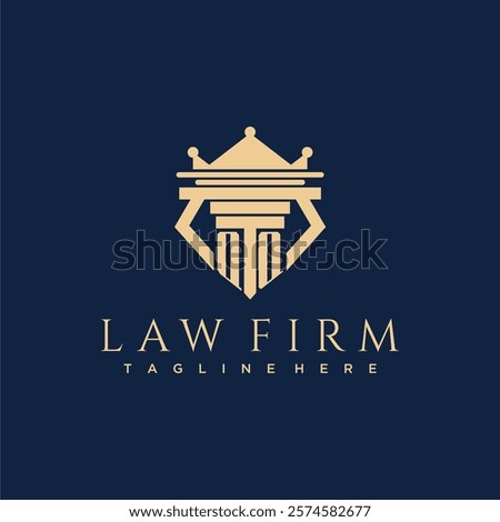 QQ initial monogram logo for lawfirm vector design