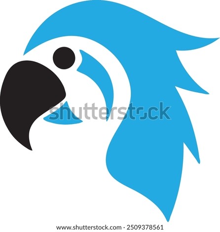 Parrot Logo silhouette vector art illustration