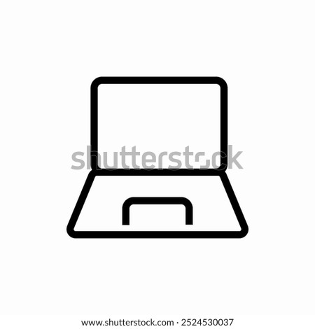 laptop pc icon sign vector